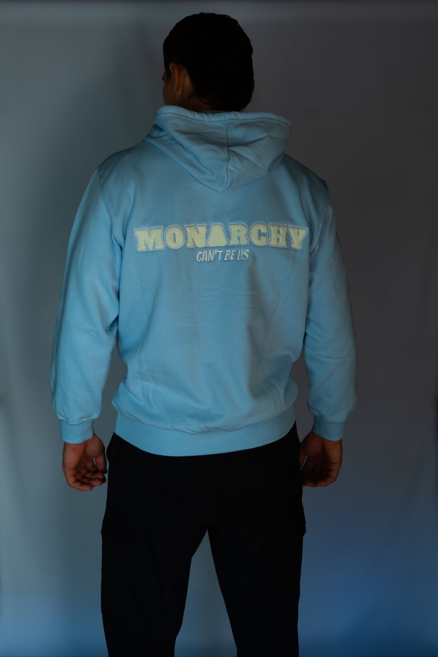 Baby blue hoodie