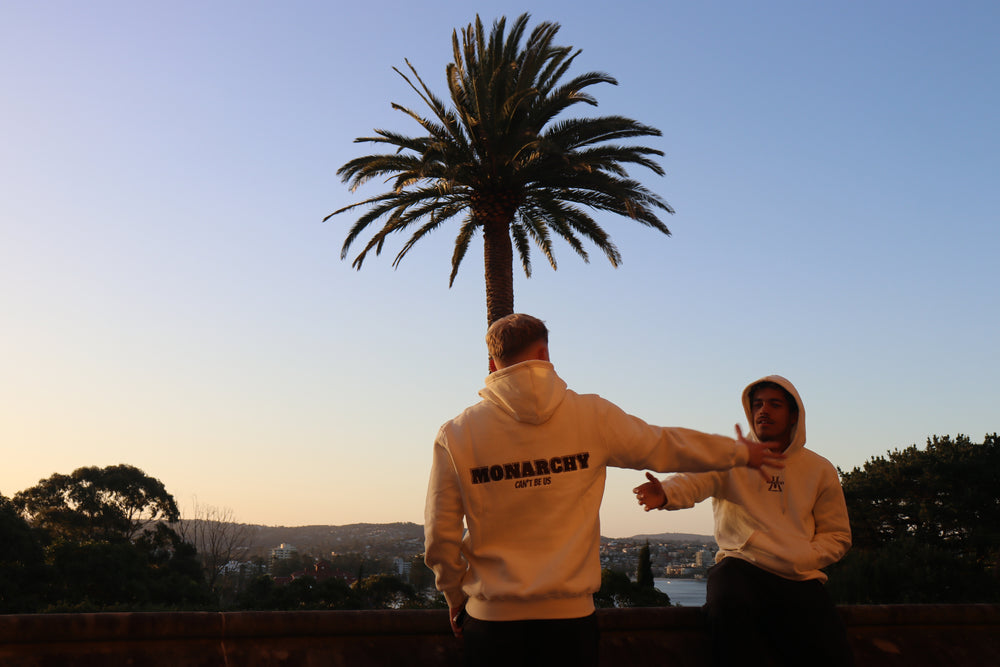 Cream n Brown Hoodie