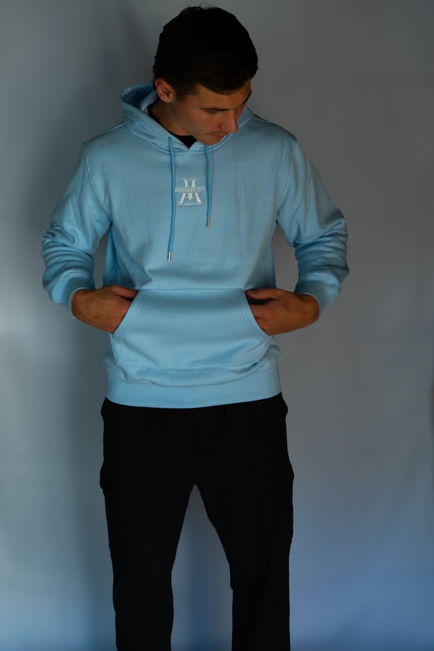 Baby blue hoodie